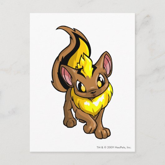 西風の黄色 ポストカード (正面)