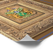 西風オランダ家族の紋章。 ポスター (角)