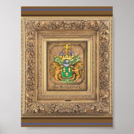 西風オランダ家族の紋章。 ポスター