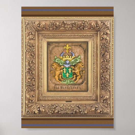 西風オランダ家族の紋章。 ポスター (正面)