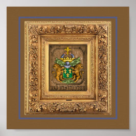 西風オランダ家族の紋章。 ポスター