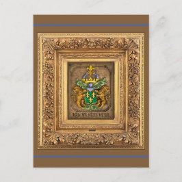 西風オランダ家族の紋章。 ポストカード