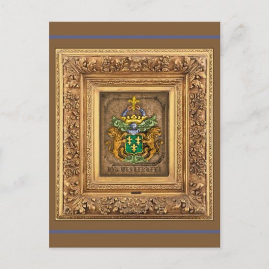 西風オランダ家族の紋章。 ポストカード (正面)