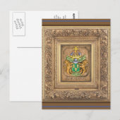 西風オランダ家族の紋章。 ポストカード (正面/裏面)