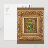 西風オランダ家族の紋章。 ポストカード (正面/裏面)