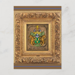 西風オランダ家族の紋章。 ポストカード