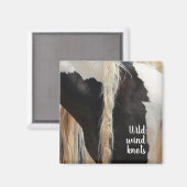 西風ノットの野生の口ひげ マグネット (正面/裏面)