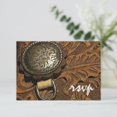 西馬サドル国の結婚式RSVP応答 出欠カード (スタンド正面)