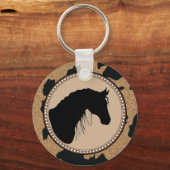 西馬シルエットキーチェーン キーホルダー (正面)