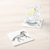 西馬国ウェディングエクス素朴トラン スクエアペーパーコースター (インサイチュ)