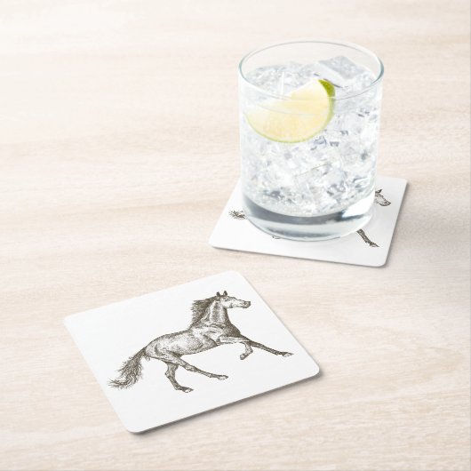 西馬国ウェディングエクス素朴トラン スクエアペーパーコースター (インサイチュ)