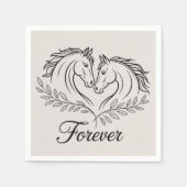 西馬国エレガント式素朴結婚式 スタンダードカクテルナプキン (正面)