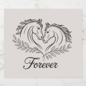 西馬国エレガント素朴結婚の ビールラベル (シングルラベル)