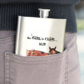 西馬好き女性のカーボーイ モノグラムの フラスク (インサイチュ)