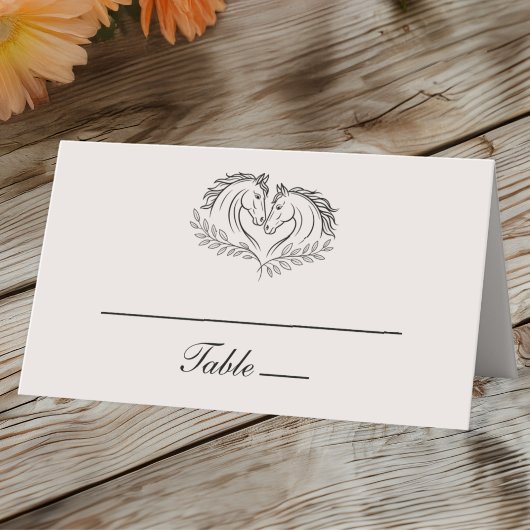 西馬素朴アイボリーカントリーウェディングエスコート プレイスカード