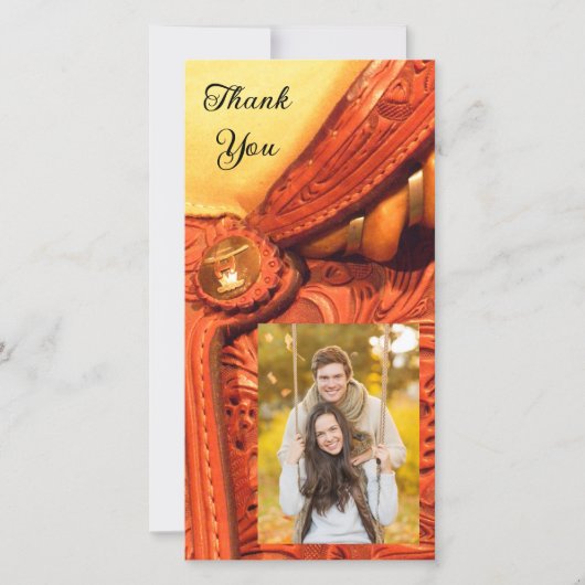 西馬鞍カントリーありがとうフォトカード サンキューカード (正面)