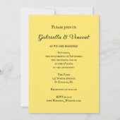 西馬鞍国結婚式 招待状 (裏面)