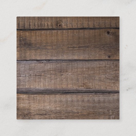 西馬馬蹄車車輪カウボーイブーツ スクエア名刺 (裏面)