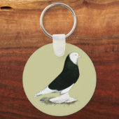 西黒禿ハト キーホルダー (正面)