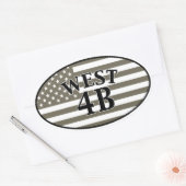 西4B 楕円形シール (封筒)