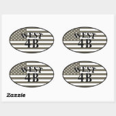 西4B 楕円形シール (シート)