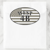 西4B 楕円形シール (バッグ)