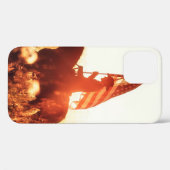 西 – カウボーイポートレート(USA国旗) Case-Mate iPhoneケース (裏面 (横))