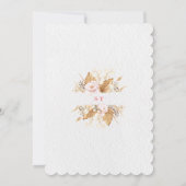 西A小さな女性のカーボーイブーツ赤ちゃんシャワー 招待状 (裏面)