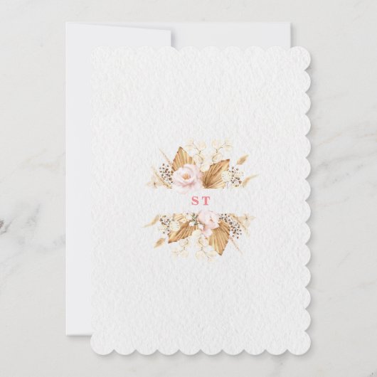 西A小さな女性のカーボーイブーツ赤ちゃんシャワー 招待状 (裏面)