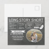 要するに結婚と赤ちゃんのお祝い 案内ポストカード (正面/裏面)