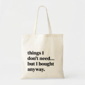 要らないけど持ってきたんだ トートバッグ (正面)
