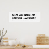 要りなくなればまた有る ポスター (キッチン)