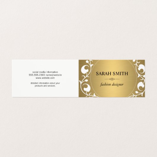 要エレガント素 名刺 (外部フラット)