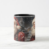 要カジュアル素、レトロクリスマス マグカップ (中央)