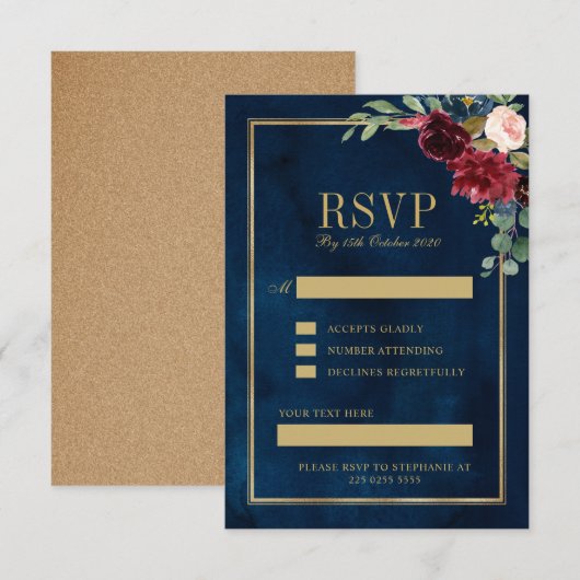 要カスタム求 出欠カード (正面/裏面)