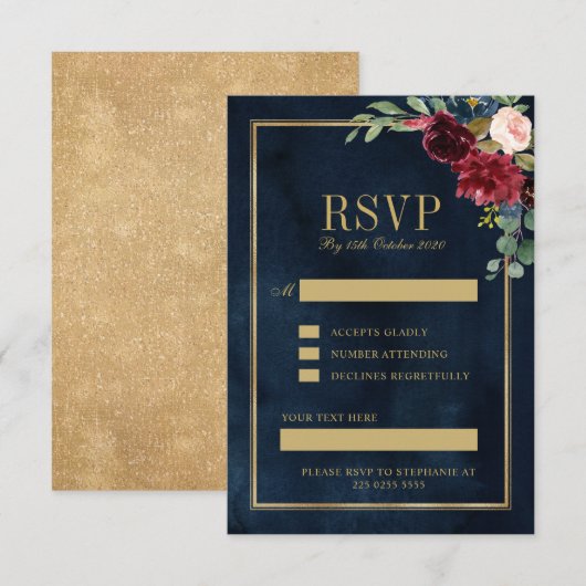 要カスタム求 出欠カード (正面/裏面)