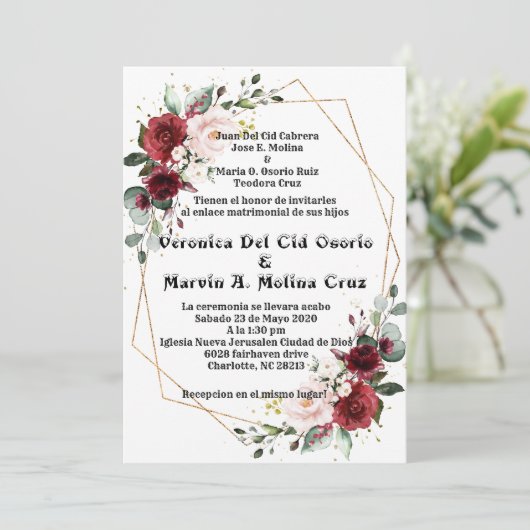 要カスタム求 招待状 (スタンド正面)