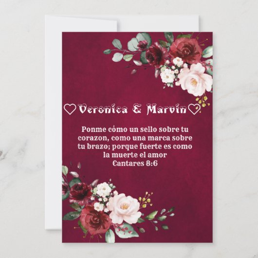 要カスタム求 招待状 (裏面)