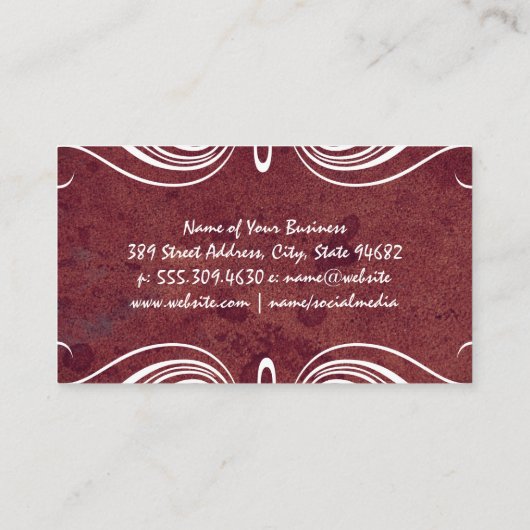 要ファンシー素 |テクスチャの背景 名刺 (裏面)