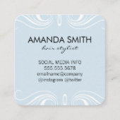 要ファンシー素/ベビーブルー スクエア名刺 (正面)