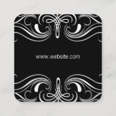 要ファンシー素/ベビーブルー スクエア名刺 (裏面)