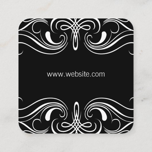 要ファンシー素/ベビーブルー スクエア名刺 (裏面)