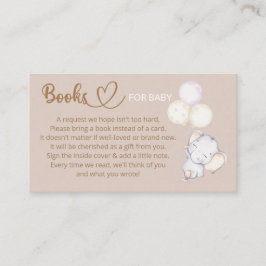 要予約ベビー象ベビーシャワー エンクロージャーカード