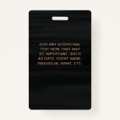 要人| モダンバラ金ゴールドをBlack All Accessに バッジ (裏面)