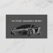 要因車の付きビジネスクールカード 名刺 (正面)