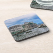 要塞の壁、岩の多い海岸、クロアチアの海 コースター (左側)