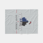 要塞の砂の入り江毛布 フリースブランケット (正面(横))