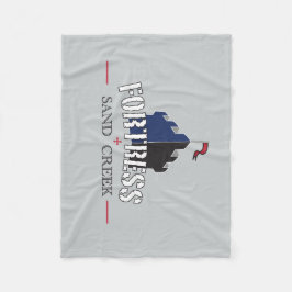 要塞の砂の入り江毛布 フリースブランケット