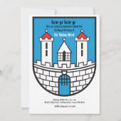 要塞の誕生日のパーティの招待状 招待状 (正面)