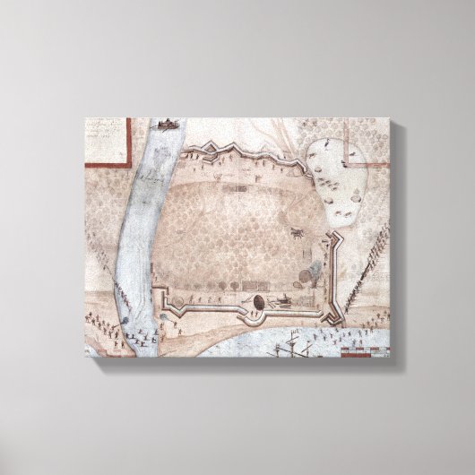 要塞化された陣地,プエルトリコ キャンバスプリント (正面)